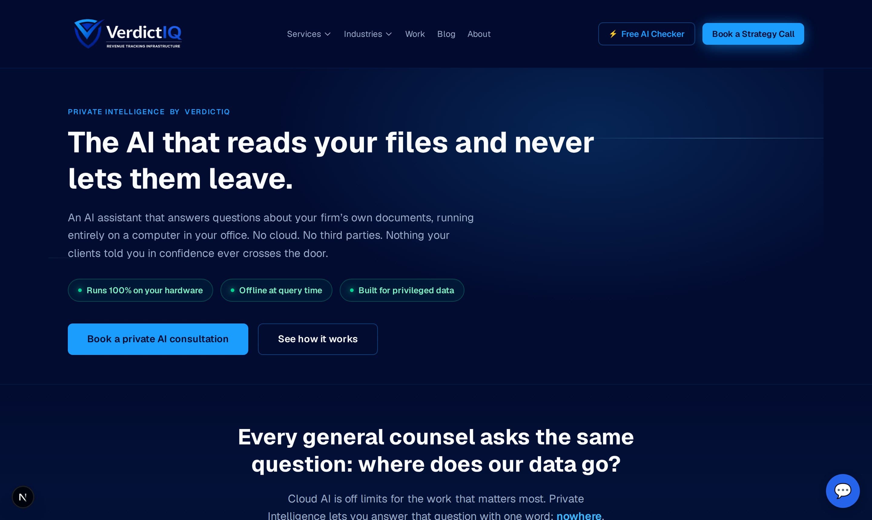 Private Intelligence, Private AI over privileged files, on the firm's own hardware